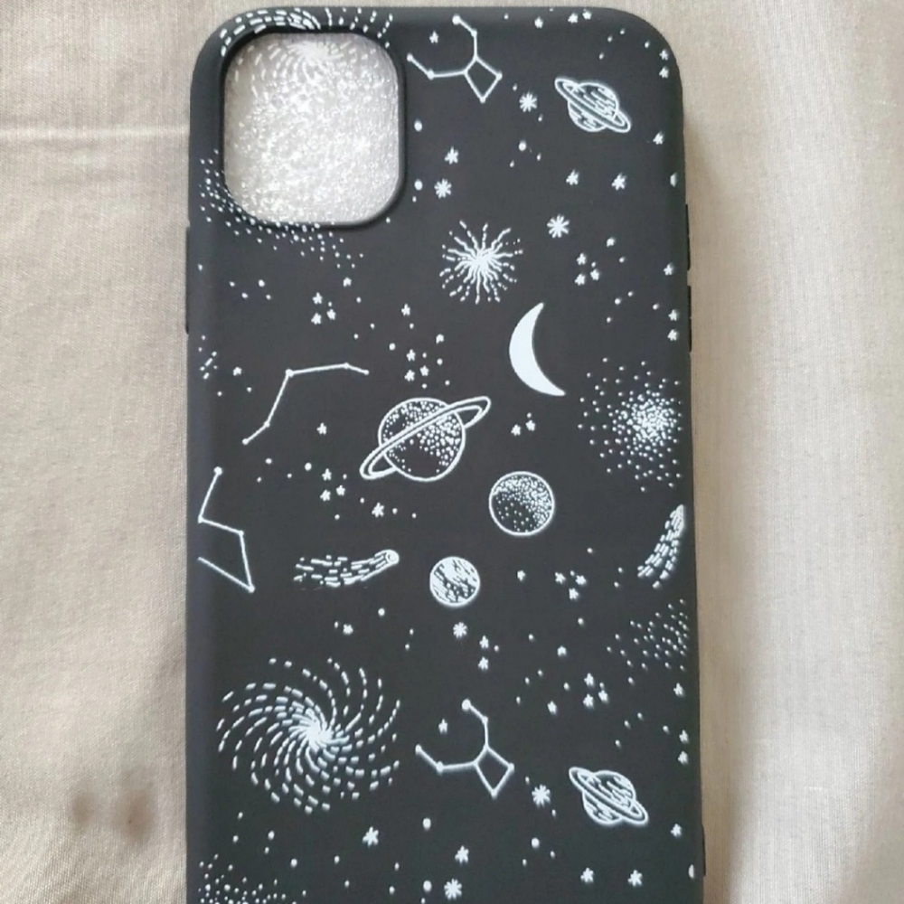 iPhone 11 Black Galaxy Phone Case